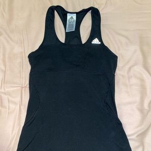 Adidas fitted black tank top
